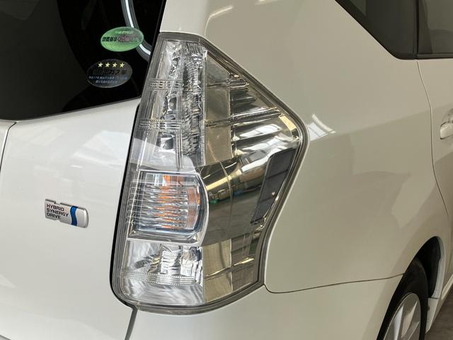 プリウスアルファＳ　フルセグナビ　バックカメラ　前後ドラレコ　車検整備付フルセグナビ　Ｂｌｕｅｔｏｏｔｈ　ＤＶＤ再生　バックカメラ　前後ドライブレコーダー　ＥＴＣ車載器オートライト　オートエアコン　スマートキー　電動格納式ドアミラー　車検整備付（滋賀県）の中古車