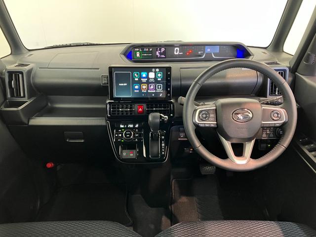 タントカスタムＲＳ　９型ディスプレイオーディオ　パノラマカメラ追突被害軽減ブレーキ　コーナーセンサー　ＬＥＤ　前席シートヒーター　レーダークルーズコントロール　両側電動スライドドア　９インチディスプレイオーディオ　Ｂｌｕｅｔｏｏｔｈ　ＵＳＢ　パノラマカメラ（滋賀県）の中古車
