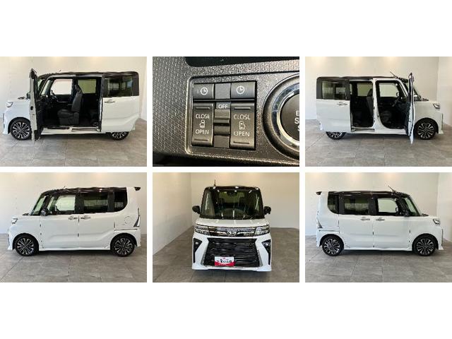 タントカスタムＲＳ　９型ディスプレイオーディオ　パノラマカメラ追突被害軽減ブレーキ　コーナーセンサー　ＬＥＤ　前席シートヒーター　レーダークルーズコントロール　両側電動スライドドア　９インチディスプレイオーディオ　Ｂｌｕｅｔｏｏｔｈ　ＵＳＢ　パノラマカメラ（滋賀県）の中古車