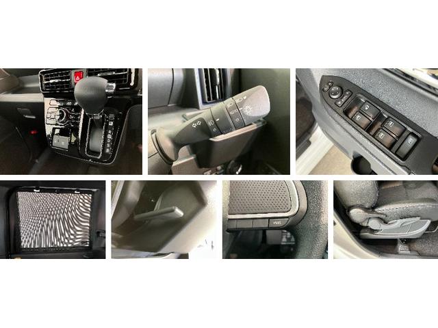 タントカスタムＸ　届出済未使用車　両側電動スライドドア追突被害軽減ブレーキ　スマアシ　コーナーセンサー　ＬＥＤ　スマートキー　両側電動スライドドア　前席シートヒーター　オートエアコン　ナビ取付時用バックカメラ（滋賀県）の中古車