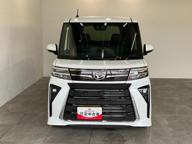 タントカスタムＸ　届出済未使用車　両側電動スライドドア追突被害軽減ブレーキ　スマアシ　コーナーセンサー　ＬＥＤ　スマートキー　両側電動スライドドア　前席シートヒーター　オートエアコン　ナビ取付時用バックカメラ（滋賀県）の中古車