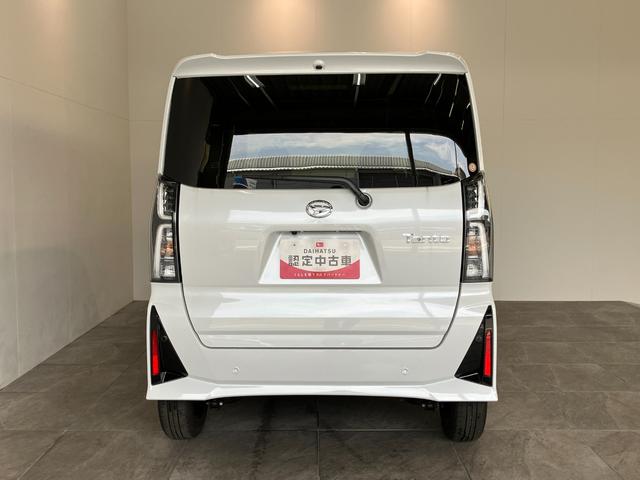 タントカスタムＸ　届出済未使用車　両側電動スライドドア追突被害軽減ブレーキ　スマアシ　コーナーセンサー　ＬＥＤ　スマートキー　両側電動スライドドア　前席シートヒーター　オートエアコン　ナビ取付時用バックカメラ（滋賀県）の中古車