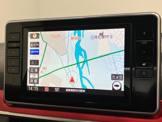 キャストスポーツＳＡ３　８型ナビ　パノラマカメラ　ドラレコ追突被害軽減ブレーキ　スマアシ３　ＬＥＤ　スマートキー　前席シートヒーター　８インチフルセグナビ　ＤＶＤ　Ｂｌｕｅｔｏｏｔｈ　ＵＳＢ　パノラマカメラ　ナビ連動ドラレコ　ＥＴＣ車載器（滋賀県）の中古車