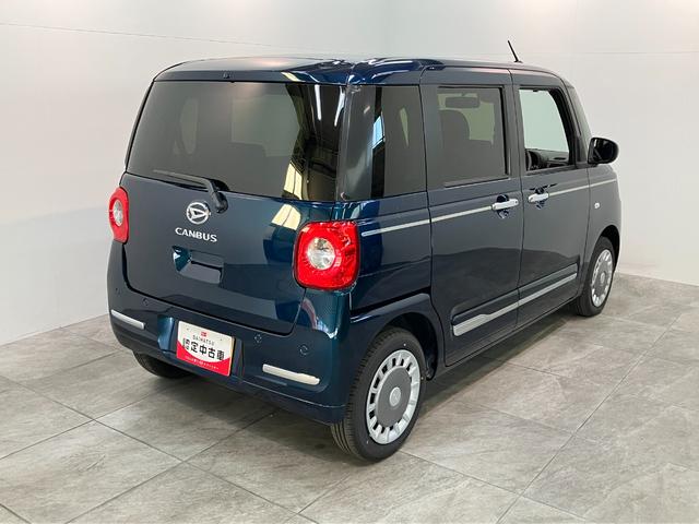 ムーヴキャンバスセオリーＧ　届出済未使用車　両側電動スライドドア追突被害軽減ブレーキ　スマアシ　コーナーセンサー　ＬＥＤ　スマートキー　両側電動スライドドア　前席シートヒーター　オートエアコン　ナビ取付時用バックカメラ（滋賀県）の中古車