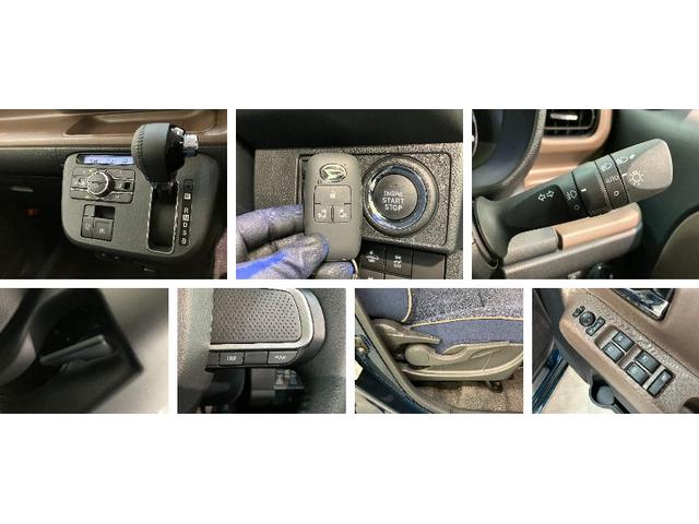 ムーヴキャンバスセオリーＧ　届出済未使用車　両側電動スライドドア追突被害軽減ブレーキ　スマアシ　コーナーセンサー　ＬＥＤ　スマートキー　両側電動スライドドア　前席シートヒーター　オートエアコン　ナビ取付時用バックカメラ（滋賀県）の中古車