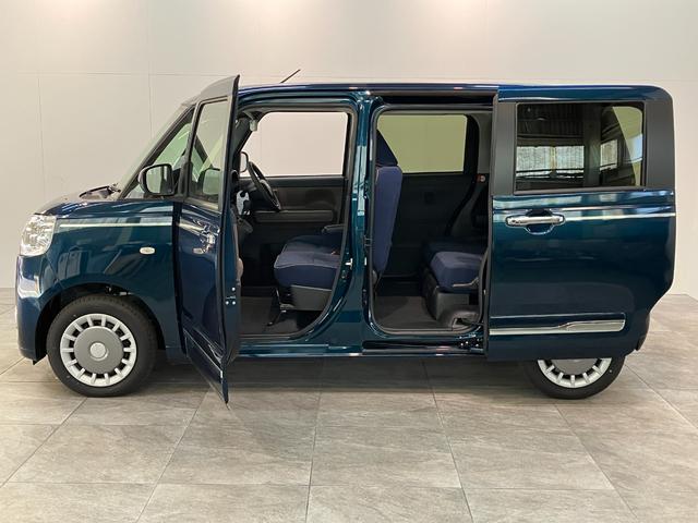 ムーヴキャンバスセオリーＧ　届出済未使用車　両側電動スライドドア追突被害軽減ブレーキ　スマアシ　コーナーセンサー　ＬＥＤ　スマートキー　両側電動スライドドア　前席シートヒーター　オートエアコン　ナビ取付時用バックカメラ（滋賀県）の中古車
