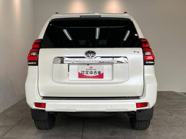 ランドクルーザープラドＴＸ　ディーゼル車　ナビ　パノラマカメラ　レーダークルコン追突被害軽減ブレーキ　ＴＳＳ　４ＷＤ　デフロック　ＭＯＮＳＴＡタイヤ　レーダークルーズコントロール　ナビ　Ｂｌｕｅｔｏｏｔｈ　ＵＳＢ　パノラマカメラ　ドラレコ　ＥＴＣ２．０　サンルーフ（滋賀県）の中古車