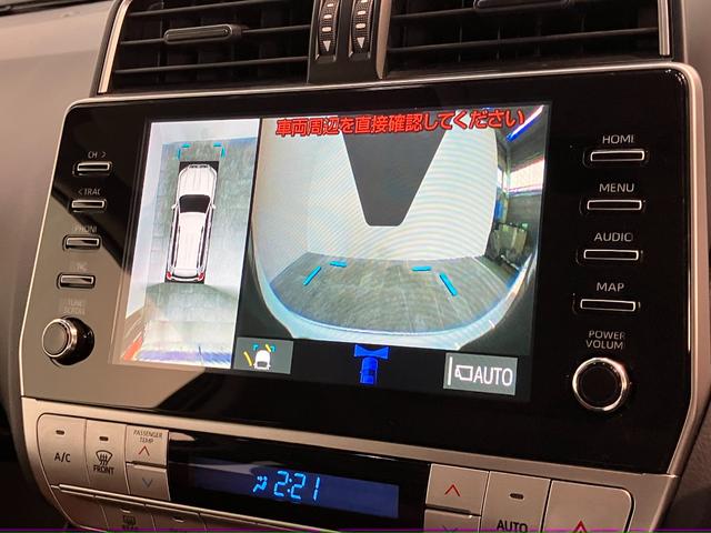 ランドクルーザープラドＴＸ　ディーゼル車　ナビ　パノラマカメラ　レーダークルコン追突被害軽減ブレーキ　ＴＳＳ　４ＷＤ　デフロック　ＭＯＮＳＴＡタイヤ　レーダークルーズコントロール　ナビ　Ｂｌｕｅｔｏｏｔｈ　ＵＳＢ　パノラマカメラ　ドラレコ　ＥＴＣ２．０　サンルーフ（滋賀県）の中古車