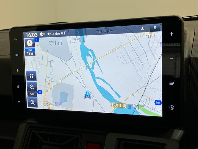 タフトＧターボクロムベンチャー　９型ナビ　バックカメラ　車検整備付追突被害軽減ブレーキ　スマアシ　コーナーセンサー　ＬＥＤ　スマートキー　レーダークルーズコントロール　シートヒーター　９インチフルセグナビ　ＤＶＤ　Ｂｌｕｅｔｏｏｔｈ　ＵＳＢ　バックカメラ　ドラレコ（滋賀県）の中古車