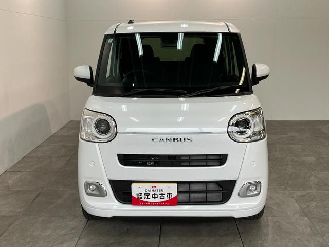 ムーヴキャンバスセオリーＧ　届出済未使用車　前席シートヒーター　両側パワスラ追突被害軽減ブレーキ　スマアシ　コーナーセンサー　ＬＥＤ　スマートキー　両側電動スライドドア　前席シートヒーター　スマートキー　オートエアコン　ナビ取付時用バックカメラ（滋賀県）の中古車