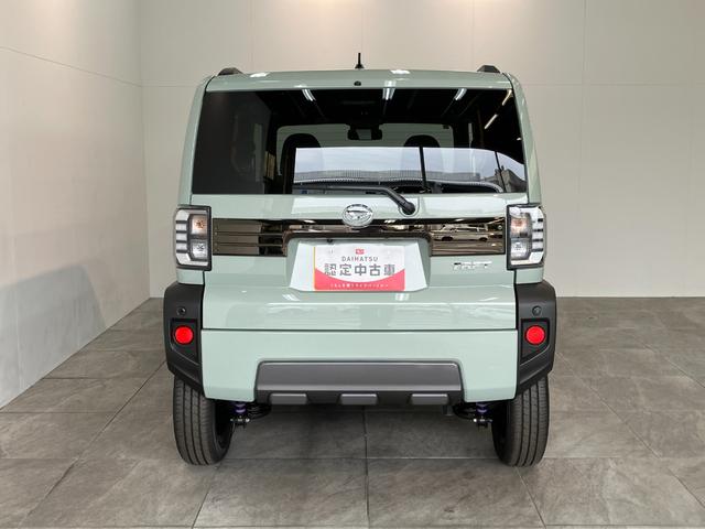 タフトＧダーククロムベンチャー　届出済未使用車　前席シートヒーター追突被害軽減ブレーキ　スマアシ　コーナーセンサー　ＬＥＤ　スマートキー　オートエアコン　前席シートヒーター　スカイフィールトップ　ナビ取付時用バックカメラ（滋賀県）の中古車