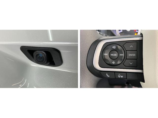 ムーヴキャンバスストライプスＧ　届出済未使用車　両側電動スライドドア追突被害軽減ブレーキ　スマアシ　コーナーセンサー　ＬＥＤ　スマートキー　前席シートヒーター　両側電動スライドドア　ナビ取付時用バックカメラ（滋賀県）の中古車