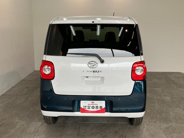 ムーヴキャンバスストライプスＧ　届出済未使用車　両側電動スライドドア追突被害軽減ブレーキ　スマアシ　コーナーセンサー　ＬＥＤ　スマートキー　前席シートヒーター　両側電動スライドドア　ナビ取付時用バックカメラ（滋賀県）の中古車