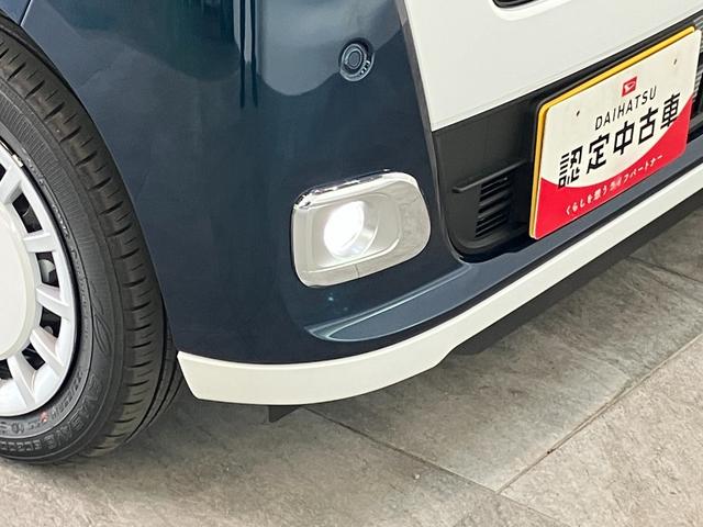 ムーヴキャンバスストライプスＧ　届出済未使用車　両側電動スライドドア追突被害軽減ブレーキ　スマアシ　コーナーセンサー　ＬＥＤ　スマートキー　前席シートヒーター　両側電動スライドドア　ナビ取付時用バックカメラ（滋賀県）の中古車