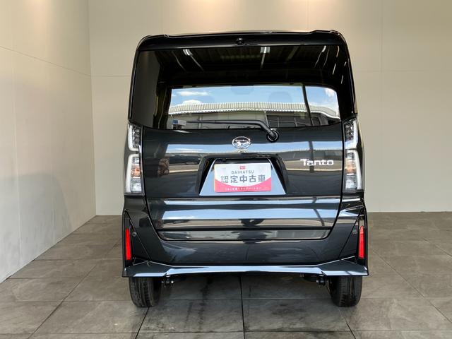 タントカスタムＸ　届出済未使用車　両側電動スライドドア追突被害軽減ブレーキ　スマアシ　コーナーセンサー　ＬＥＤ　スマートキー　両側電動スライドドア　前席シートヒーター　オートエアコン　ナビ取付時用バックカメラ（滋賀県）の中古車