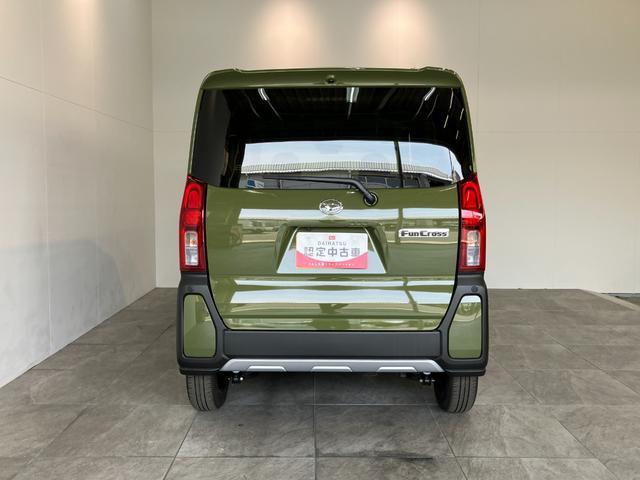 タントファンクロス　両側電動スライドドア　ＬＥＤ　届出済未使用車追突被害軽減ブレーキ　スマアシ　コーナーセンサー　ＬＥＤ　スマートキー　両側電動スライドドア　前席シートヒーター　オートエアコン　ナビ取付時用バックカメラ（滋賀県）の中古車