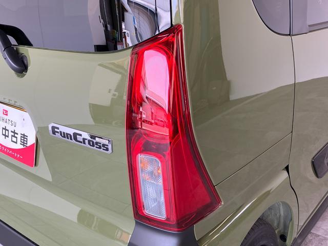 タントファンクロス　両側電動スライドドア　ＬＥＤ　届出済未使用車追突被害軽減ブレーキ　スマアシ　コーナーセンサー　ＬＥＤ　スマートキー　両側電動スライドドア　前席シートヒーター　オートエアコン　ナビ取付時用バックカメラ（滋賀県）の中古車