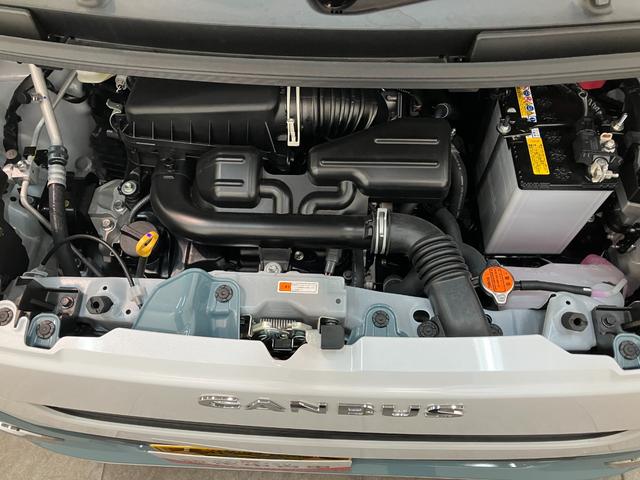 ムーヴキャンバスストライプスＧ　届出済未使用車　両側電動スライドドア追突被害軽減ブレーキ　スマアシ　コーナーセンサー　ＬＥＤ　スマートキー　両側電動スライドドア　前席シートヒーター　ナビ取付時用バックカメラ（滋賀県）の中古車