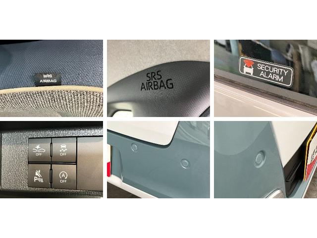 ムーヴキャンバスストライプスＧ　届出済未使用車　両側電動スライドドア追突被害軽減ブレーキ　スマアシ　コーナーセンサー　ＬＥＤ　スマートキー　両側電動スライドドア　前席シートヒーター　ナビ取付時用バックカメラ（滋賀県）の中古車
