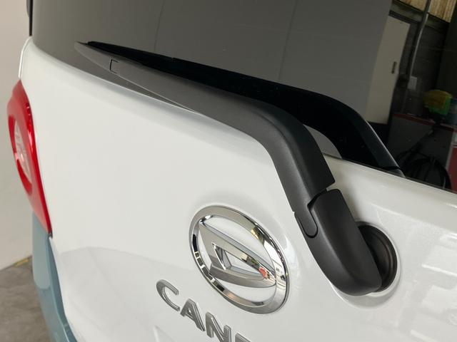 ムーヴキャンバスストライプスＧ　届出済未使用車　両側電動スライドドア追突被害軽減ブレーキ　スマアシ　コーナーセンサー　ＬＥＤ　スマートキー　両側電動スライドドア　前席シートヒーター　ナビ取付時用バックカメラ（滋賀県）の中古車
