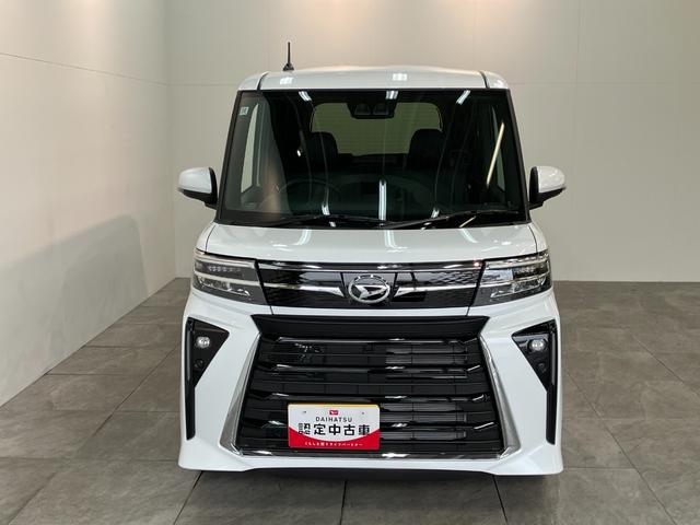 タントカスタムＲＳ　届出済未使用車　両側電動スライドドア追突被害軽減ブレーキ　スマアシ　コーナーセンサー　ＬＥＤ　スマートキー　両側電動スライドドア　前席シートヒーター　　ナビ取付時用バックカメラ（滋賀県）の中古車