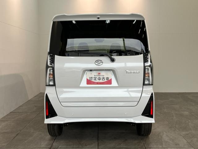 タントカスタムＲＳ　届出済未使用車　両側電動スライドドア追突被害軽減ブレーキ　スマアシ　コーナーセンサー　ＬＥＤ　スマートキー　両側電動スライドドア　前席シートヒーター　　ナビ取付時用バックカメラ（滋賀県）の中古車