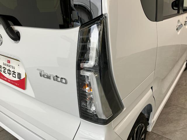 タントカスタムＲＳ　届出済未使用車　両側電動スライドドア追突被害軽減ブレーキ　スマアシ　コーナーセンサー　ＬＥＤ　スマートキー　両側電動スライドドア　前席シートヒーター　　ナビ取付時用バックカメラ（滋賀県）の中古車