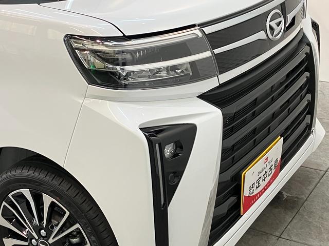 タントカスタムＲＳ　届出済未使用車　両側電動スライドドア追突被害軽減ブレーキ　スマアシ　コーナーセンサー　ＬＥＤ　スマートキー　両側電動スライドドア　前席シートヒーター　　ナビ取付時用バックカメラ（滋賀県）の中古車