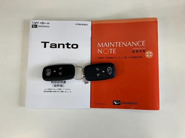 タントカスタムＲＳ　届出済未使用車　両側電動スライドドア追突被害軽減ブレーキ　スマアシ　コーナーセンサー　ＬＥＤ　スマートキー　両側電動スライドドア　前席シートヒーター　　ナビ取付時用バックカメラ（滋賀県）の中古車