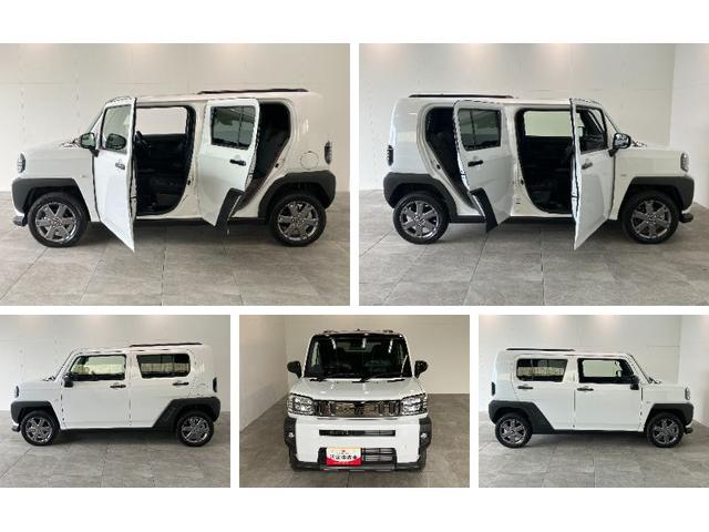 タフトＧターボ　ダーククロムベンチャー　４ＷＤ　届出済未使用車追突被害軽減ブレーキ　スマアシ　コーナーセンサー　ＬＥＤ　スマートキー　レーダークルーズコントロール　前席シートヒーター　オートエアコン　スカイフィールトップ　ナビ取付時用バックカメラ（滋賀県）の中古車