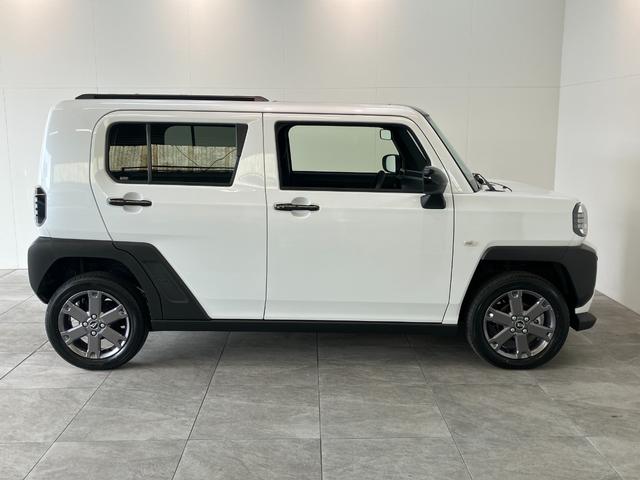 タフトＧターボ　ダーククロムベンチャー　４ＷＤ　届出済未使用車追突被害軽減ブレーキ　スマアシ　コーナーセンサー　ＬＥＤ　スマートキー　レーダークルーズコントロール　前席シートヒーター　オートエアコン　スカイフィールトップ　ナビ取付時用バックカメラ（滋賀県）の中古車