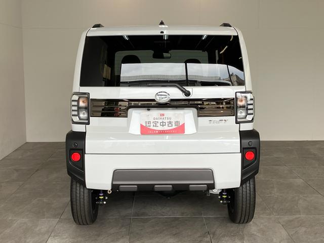 タフトＧターボ　ダーククロムベンチャー　４ＷＤ　届出済未使用車追突被害軽減ブレーキ　スマアシ　コーナーセンサー　ＬＥＤ　スマートキー　レーダークルーズコントロール　前席シートヒーター　オートエアコン　スカイフィールトップ　ナビ取付時用バックカメラ（滋賀県）の中古車