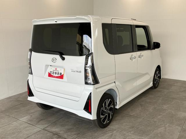 タントカスタムＸ　届出済未使用車　両側電動スライドドア追突被害軽減ブレーキ　スマアシ　コーナーセンサー　ＬＥＤ　スマートキー　両側電動スライドドア　前席シートヒーター　オートエアコン　ナビ取付時用バックカメラ（滋賀県）の中古車