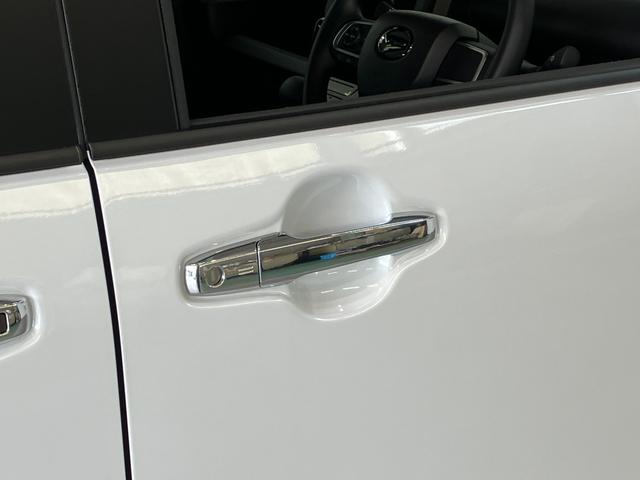 タントカスタムＸ　届出済未使用車　両側電動スライドドア追突被害軽減ブレーキ　スマアシ　コーナーセンサー　ＬＥＤ　スマートキー　両側電動スライドドア　前席シートヒーター　オートエアコン　ナビ取付時用バックカメラ（滋賀県）の中古車