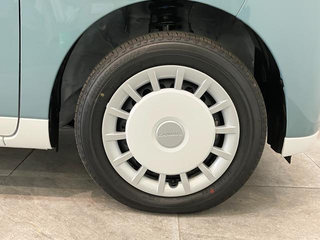 ムーヴキャンバスストライプスＧ　届出済未使用車　両側電動スライドドア追突被害軽減ブレーキ　スマアシ３　コーナーセンサー　ＬＥＤ　スマートキー　両側電動スライドドア　前席シートヒーター　ナビ取付時用バックカメラ（滋賀県）の中古車