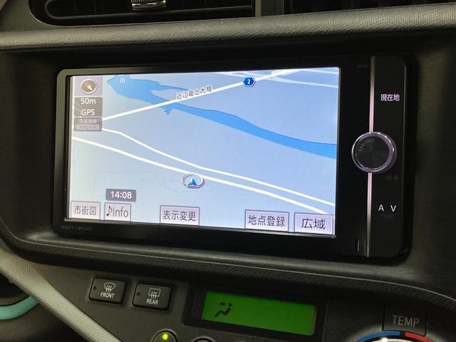 アクアＳ　スマートキー　フルセグナビ　バックカメラ　車検整備付スマートキー　オートエアコン　フルセグナビ　ＤＶＤ　Ｂｌｕｅｔｏｏｔｈ　バックカメラ　ドラレコ　ＥＴＣ車載器（滋賀県）の中古車