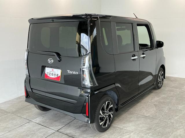 タントカスタムＸ　届出済未使用車　両側電動スライドドア追突被害軽減ブレーキ　スマアシ　コーナーセンサー　ＬＥＤ　スマートキー　両側電動スライドドア　前席シートヒーター　オートエアコン　ナビ取付時用バックカメラ（滋賀県）の中古車