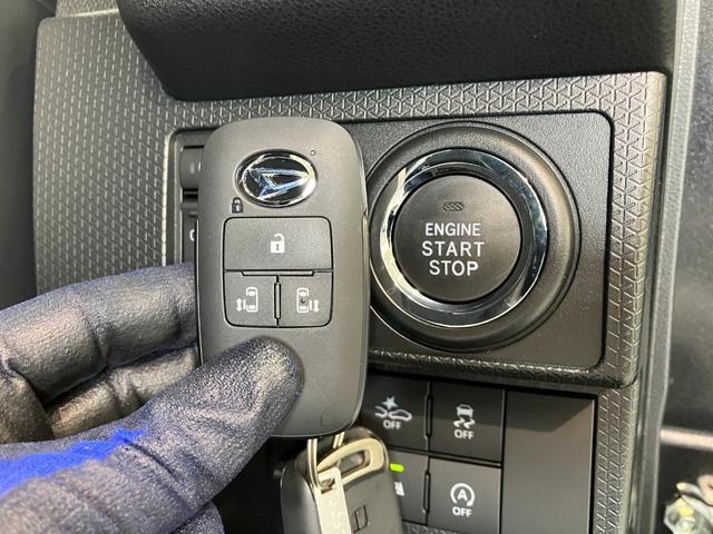 タントカスタムＸ　届出済未使用車　両側電動スライドドア追突被害軽減ブレーキ　スマアシ　コーナーセンサー　ＬＥＤ　スマートキー　両側電動スライドドア　前席シートヒーター　オートエアコン　ナビ取付時用バックカメラ（滋賀県）の中古車