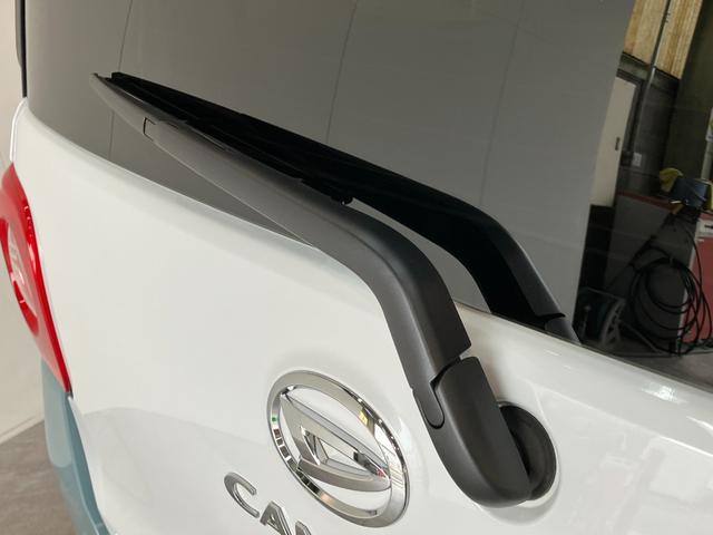 ムーヴキャンバスストライプスＧ　届出済未使用車　両側電動スライドドア追突被害軽減ブレーキ　スマアシ　コーナーセンサー　ＬＥＤ　スマートキー　両側電動スライドドア　前席シートヒーター　ナビ取付時用バックカメラ（滋賀県）の中古車