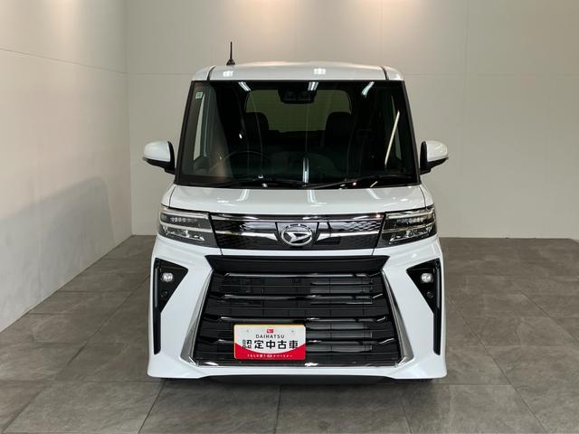 タントカスタムＸ　届出済未使用車　両側電動スライドドア追突被害軽減ブレーキ　スマアシ　コーナーセンサー　ＬＥＤ　スマートキー　両側電動スライドドア　前席シートヒーター　オートエアコン　ナビ取付時用バックカメラ（滋賀県）の中古車