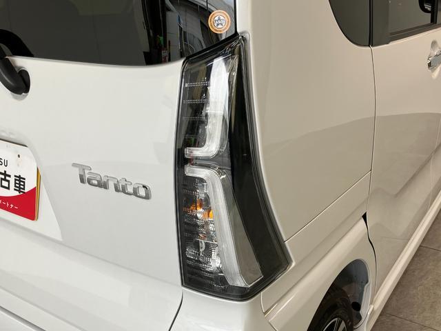 タントカスタムＸ　届出済未使用車　両側電動スライドドア追突被害軽減ブレーキ　スマアシ　コーナーセンサー　ＬＥＤ　スマートキー　両側電動スライドドア　前席シートヒーター　オートエアコン　ナビ取付時用バックカメラ（滋賀県）の中古車