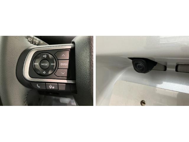 タントカスタムＲＳ　届出済未使用車　両側電動スライドドア追突被害軽減ブレーキ　スマアシ　コーナーセンサー　ＬＥＤ　スマートキー　両側電動スライドドア　前席シートヒーター　オートエアコン　ナビ取付時用バックカメラ（滋賀県）の中古車