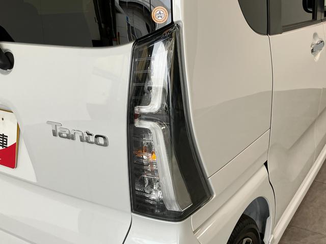 タントカスタムＲＳ　届出済未使用車　両側電動スライドドア追突被害軽減ブレーキ　スマアシ　コーナーセンサー　ＬＥＤ　スマートキー　両側電動スライドドア　前席シートヒーター　オートエアコン　ナビ取付時用バックカメラ（滋賀県）の中古車