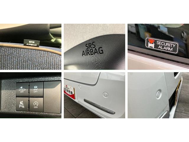 ムーヴキャンバスセオリーＧ　届出済未使用車　両側電動スライドドア追突被害軽減ブレーキ　スマアシ　コーナーセンサー　ＬＥＤ　スマートキー　両側電動スライドドア　前席シートヒーター　オートエアコン　ナビ取付時用バックカメラ（滋賀県）の中古車