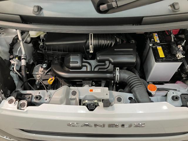 ムーヴキャンバスストライプスＧ　届出済未使用車　両側電動スライドドア追突被害軽減ブレーキ　スマアシ　コーナーセンサー　ＬＥＤ　スマートキー　両側電動スライドドア　前席シートヒーター　ナビ取付時用バックカメラ（滋賀県）の中古車