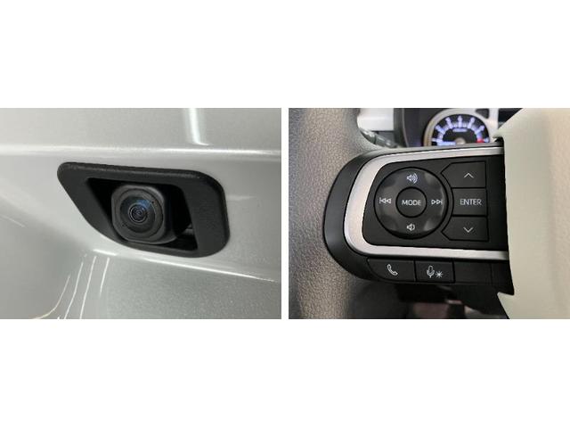 ムーヴキャンバスストライプスＧ　届出済未使用車　両側電動スライドドア追突被害軽減ブレーキ　スマアシ　コーナーセンサー　ＬＥＤ　スマートキー　両側電動スライドドア　前席シートヒーター　ナビ取付時用バックカメラ（滋賀県）の中古車
