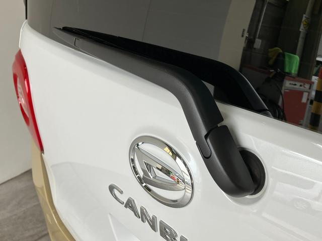 ムーヴキャンバスストライプスＧ　届出済未使用車　両側電動スライドドア追突被害軽減ブレーキ　スマアシ　コーナーセンサー　ＬＥＤ　スマートキー　両側電動スライドドア　前席シートヒーター　ナビ取付時用バックカメラ（滋賀県）の中古車