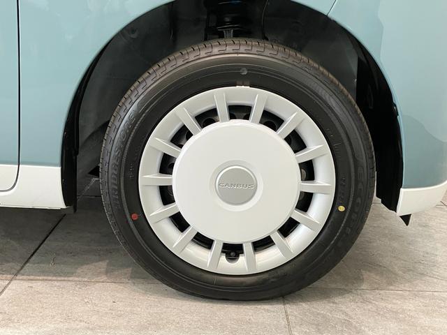 ムーヴキャンバスストライプスＧ　届出済未使用車　両側電動スライドドア追突被害軽減ブレーキ　スマアシ　コーナーセンサー　ＬＥＤ　スマートキー　両側電動スライドドア　前席シートヒーター　ナビ取付時用バックカメラ（滋賀県）の中古車