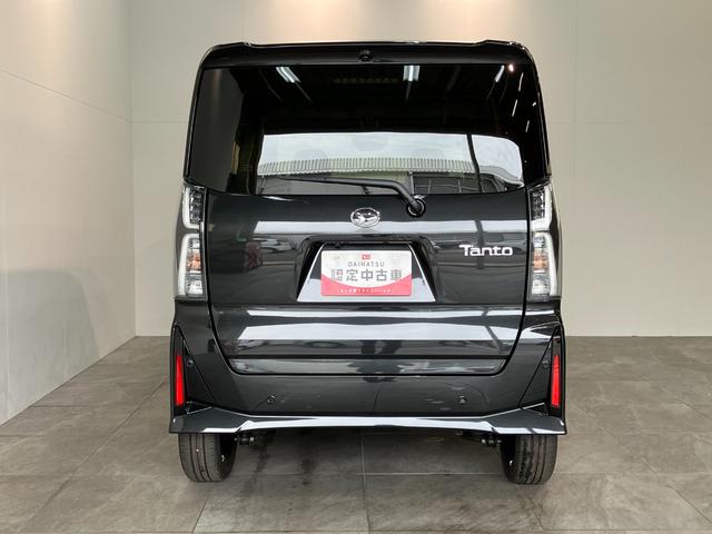タントカスタムＲＳ　届出済未使用車　両側電動スライドドア追突被害軽減ブレーキ　スマアシ　コーナーセンサー　ＬＥＤ　スマートキー　両側電動スライドドア　前席シートヒーター　オートエアコン　ナビ取付時用バックカメラ（滋賀県）の中古車