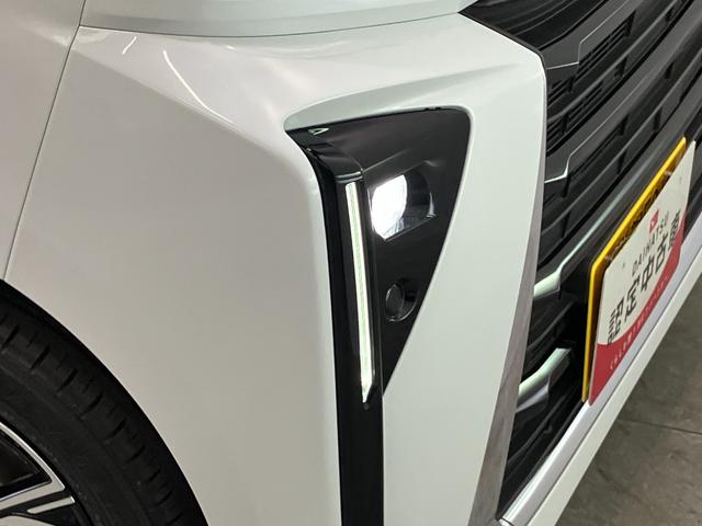 タントカスタムＸ　届出済未使用車　両側電動スライドドア追突被害軽減ブレーキ　スマアシ　コーナーセンサー　ＬＥＤ　スマートキー　両側電動スライドドア　前席シートヒーター　オートエアコン　ナビ取付時用バックカメラ（滋賀県）の中古車